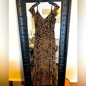 Leopard maxi dress